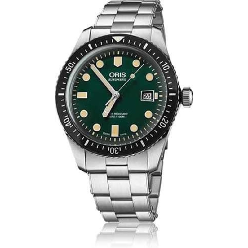 Oris Divers Sixty Five Green Dial Bracelet 01 733 7720 4057-07 8 21 18