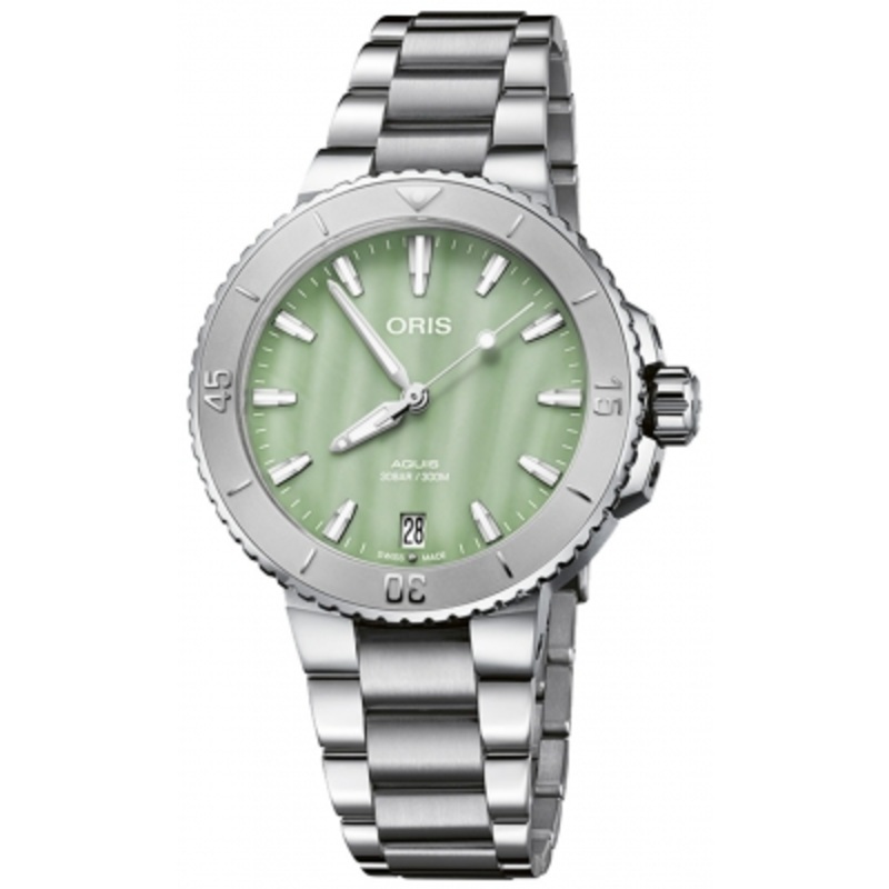 01 733 7770 4157-07 8 18 05P Oris Aquis Date 36.5mm Ladies Watch