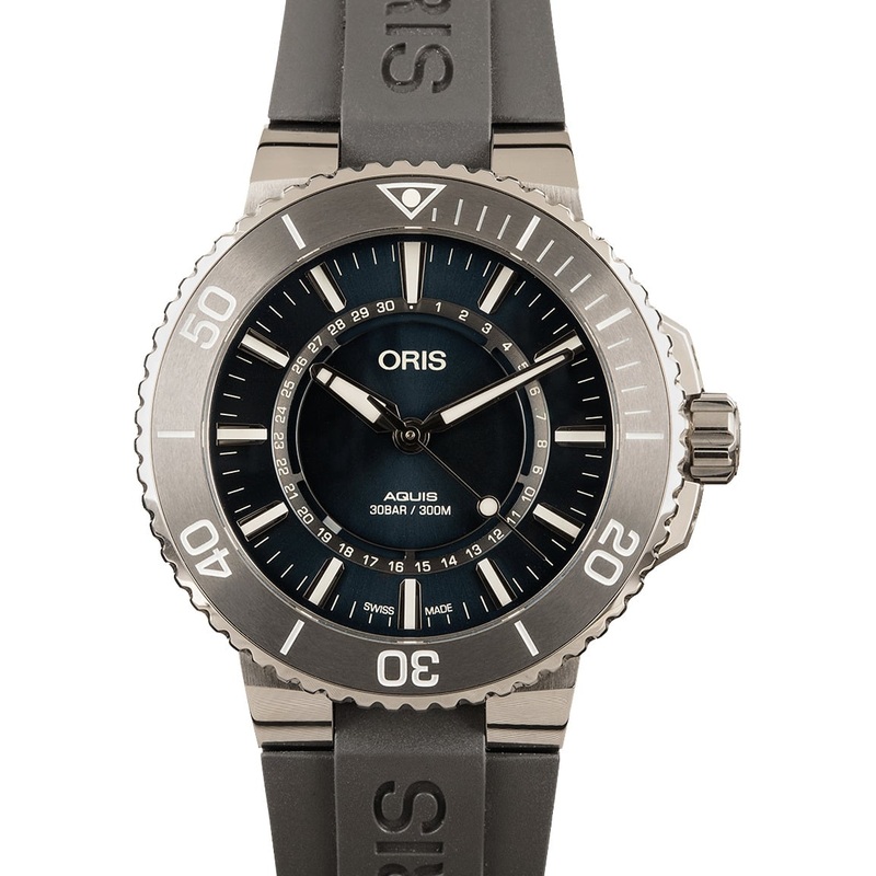 Buy Like-New Oris Aquis 01 733 7730 4125-Set RS  – Sku: 142001