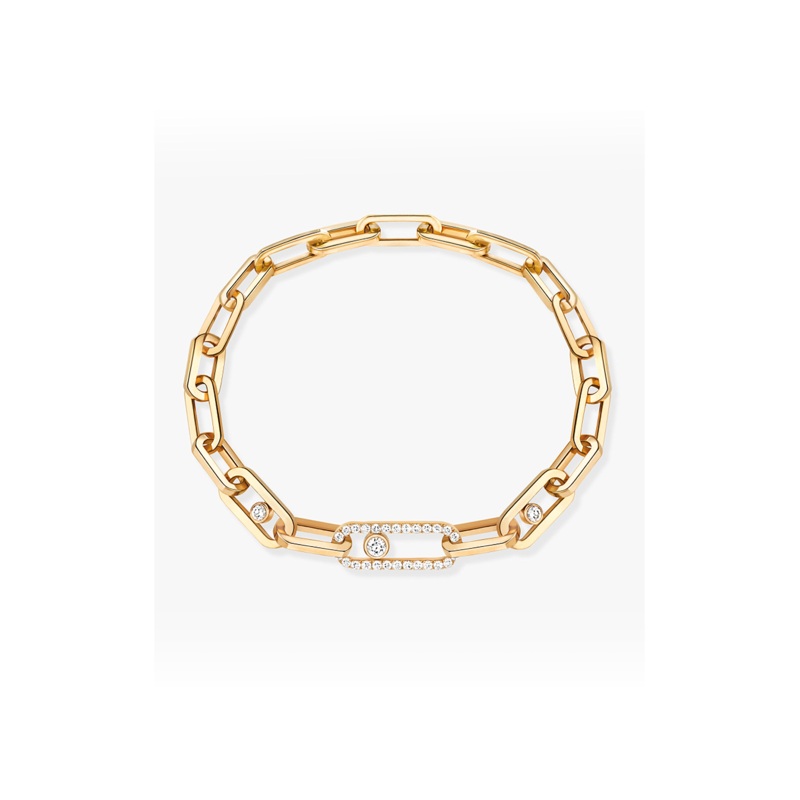 Move Link Bracelet in Yellow Gold – Messika