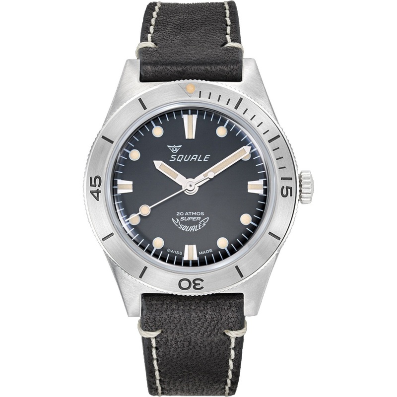 Squale Super-Squale Sunray Black on Strap