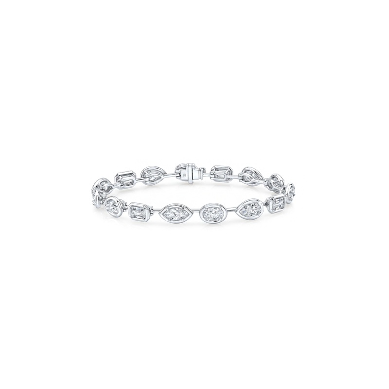 Various Cut Diamond Bracelet in White Gold – Rahaminov Diamonds