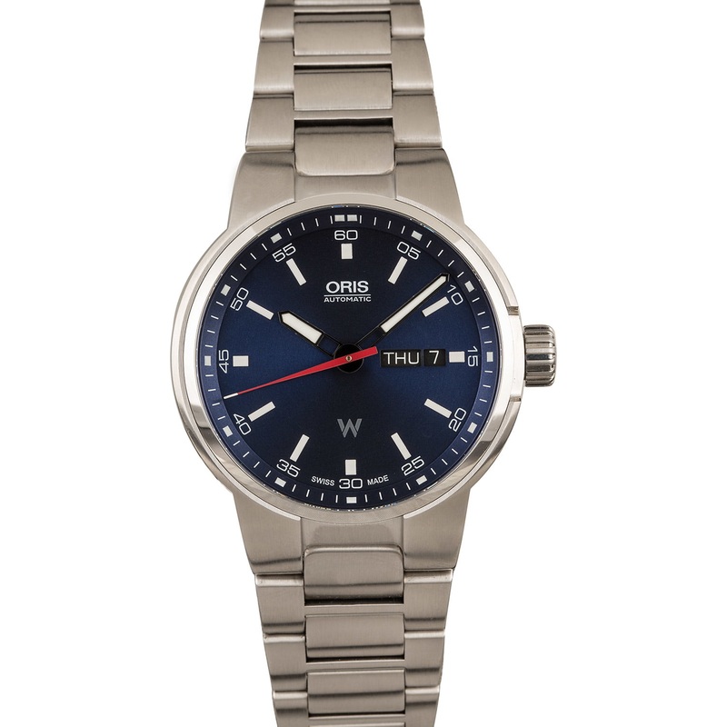 Buy Used Oris Williams Day Date 01 735 7716 4155-07 8 24 50  – Sku: 7716 4155-07 4 24