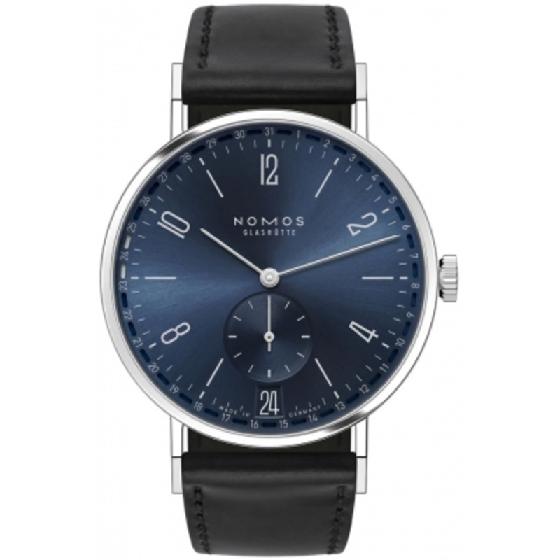 136 Sapphire Crystal Back Nomos Glashutte Tangente 2Date 37.5mm Mens Watch