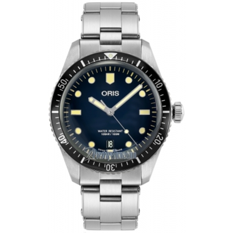01 733 7707 4055-07 8 20 18 Oris Divers Sixty-Five 40mm Mens Watch