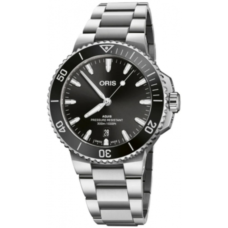 01 733 7787 4154-07 8 22 04PEB Oris Aquis Date 41.5mm Mens Watch