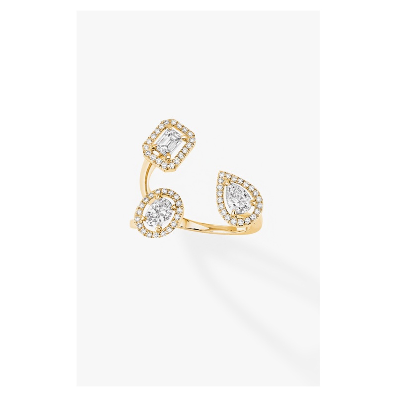 My Twin Trilogy Ring in Yellow Gold – Messika