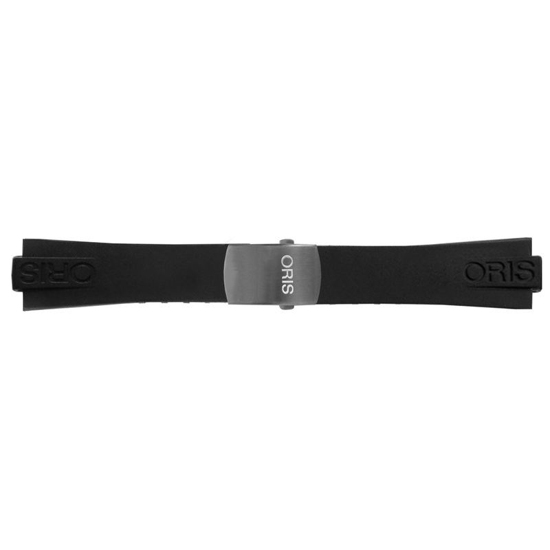 Oris | Black Rubber Strap with Deployment Buckle