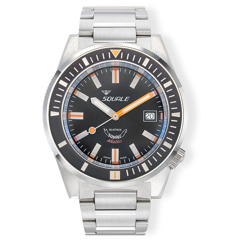 Squale Matic Satin Black Bracelet MATICXSG.SQ22B