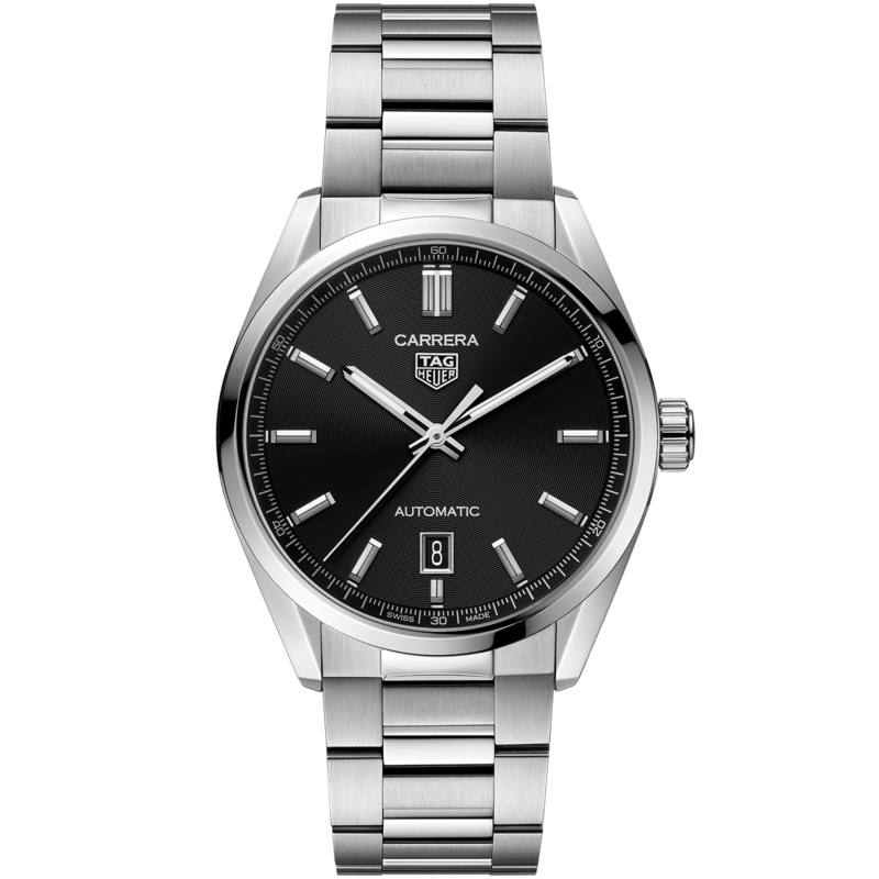 TAG Heuer Carrera Calibre 5 Automatic Black Steel Watch (WBN2110.BA0639)