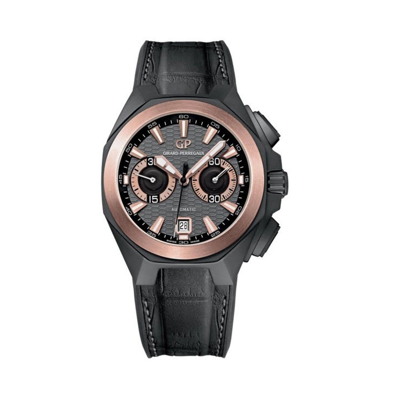 49970 34 232 BB6A Girard Perregaux Chrono Hawk Steel
