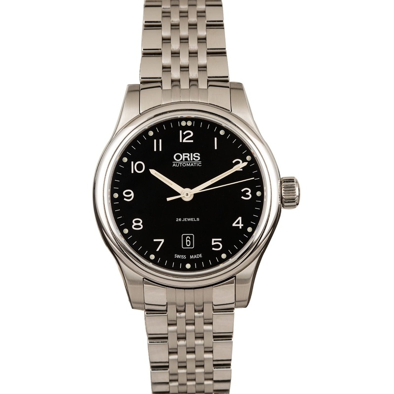 Buy Used Oris Classic Date 01 733 7594 4094-07 8 20 61  – Sku: 7594 4094