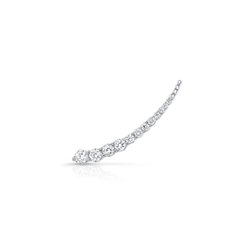 Right Ear Climber in White Gold – Rahaminov Diamonds