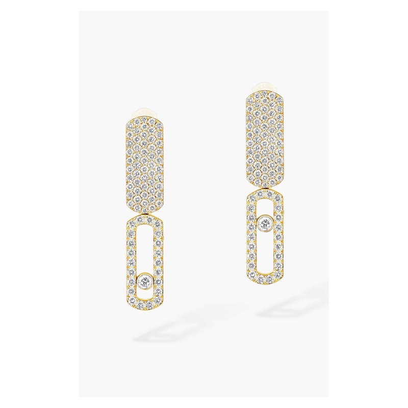 Imperial Move SM Earrings in Yellow Gold – Messika