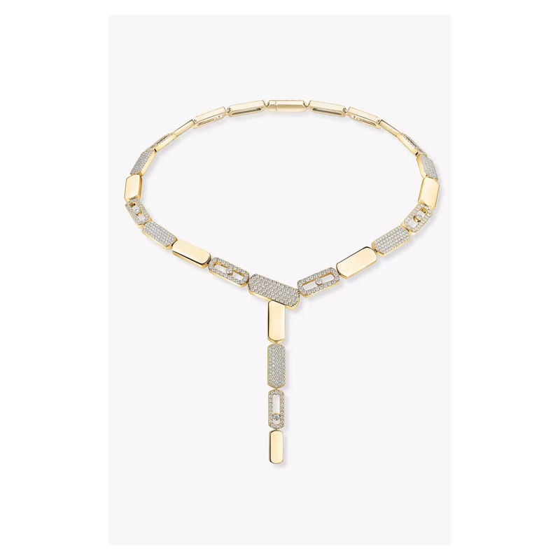 Imperial Move SM Tie Necklace in Yellow Gold – Messika