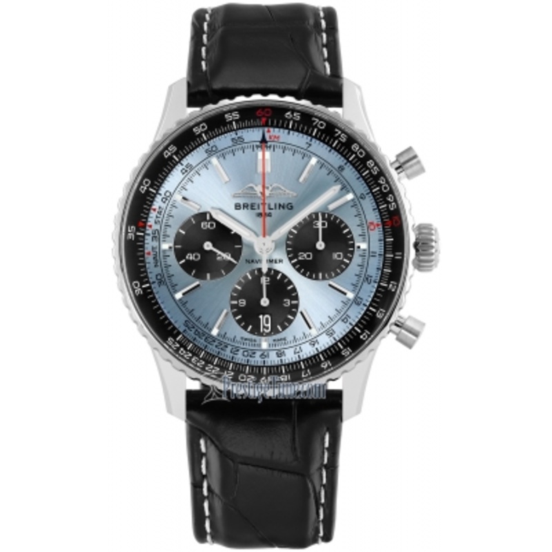 ab0138241c1p1 Ice Blue Breitling Navitimer B01 Chronograph 43 Mens Watch