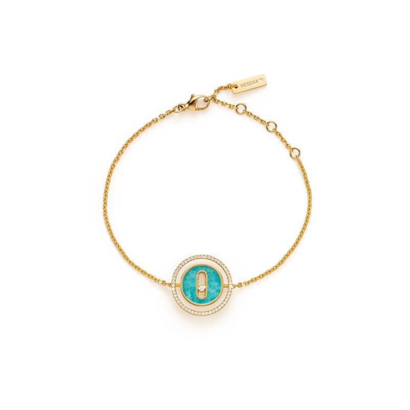 Bucherer Exclusive Lucky Move Amazonite Bracelet in Yellow Gold – Messika