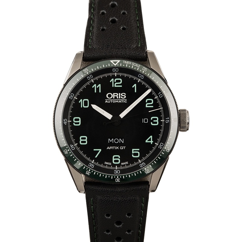 Buy Used Oris Calobra Day Date 01 735 7706 4494-Set LS  – Sku: 7706 4494
