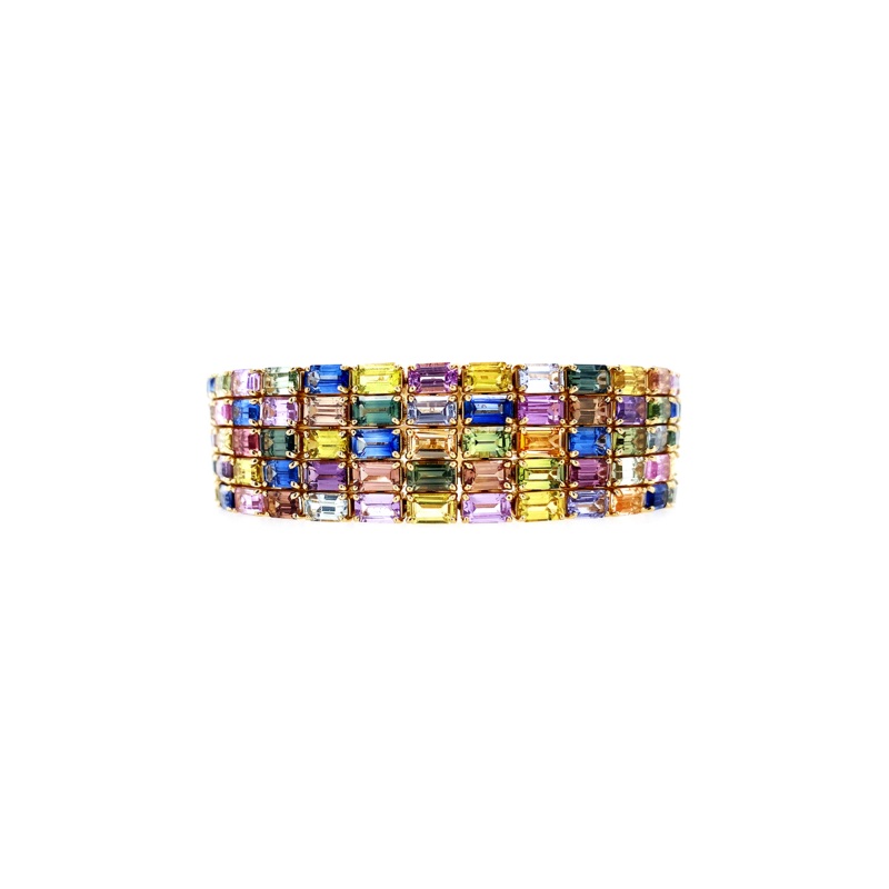 Multi Color Sapphire Bracelet – Bayco