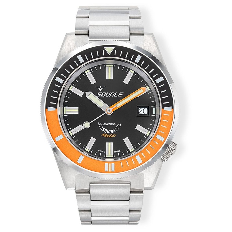 Squale Matic Satin Orange Bracelet MATICXSC.SQ22B