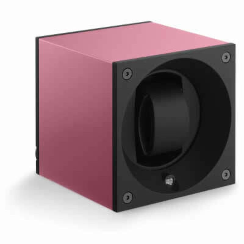 SwissKubik Watch Winder Single Anodized Pink SK01.AE009-WP