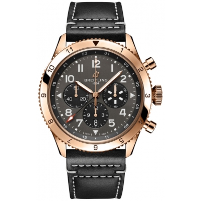 rb04451a1b1x1 P-51 Mustang Breitling Super AVI B04 Chronograph GMT 46mm Mens Watch