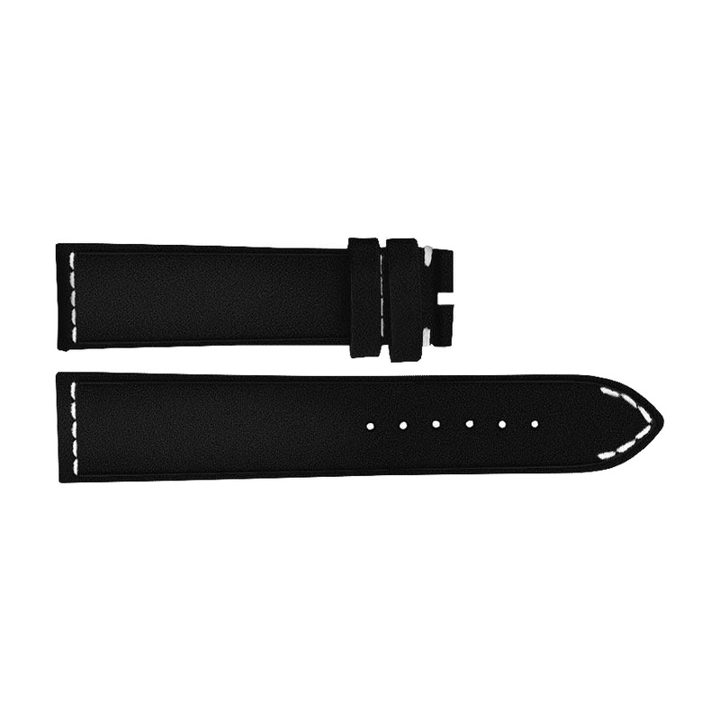 516X Breitling Black Drakkar Calfskin Leather OEM Watch Strap