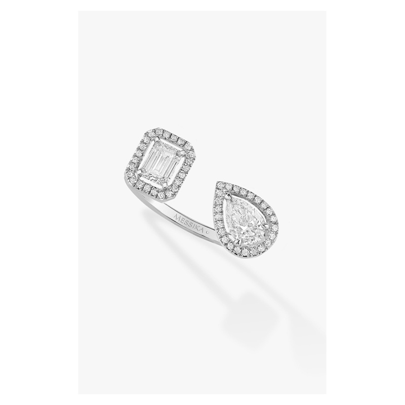 My Twin Toi & Moi Ring in White Gold Size 54 – Messika