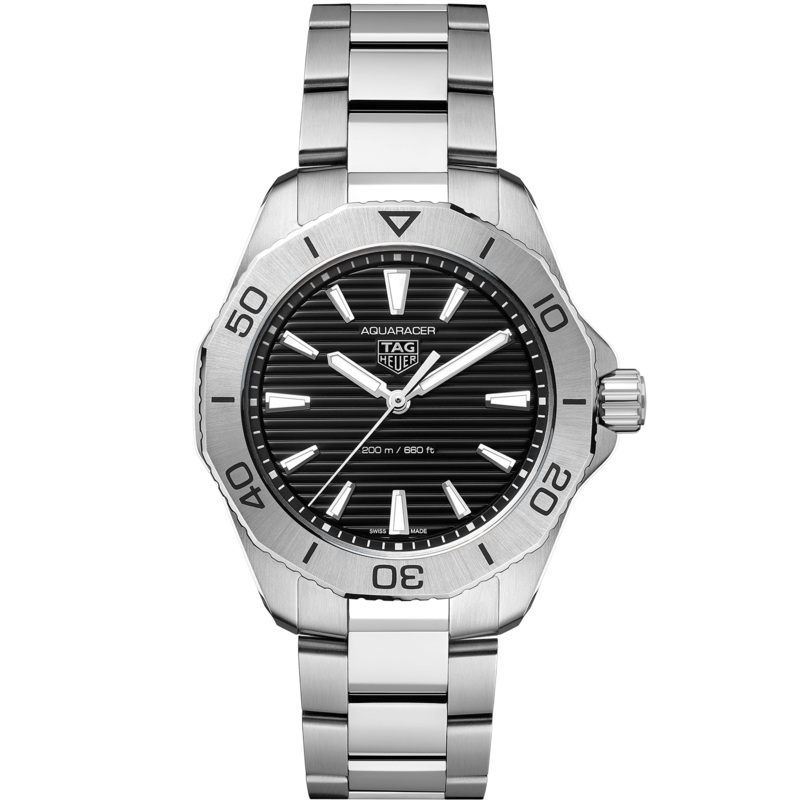 TAG Heuer Aquaracer Quartz Mens Black Steel Watch (WBP1110.BA0627)