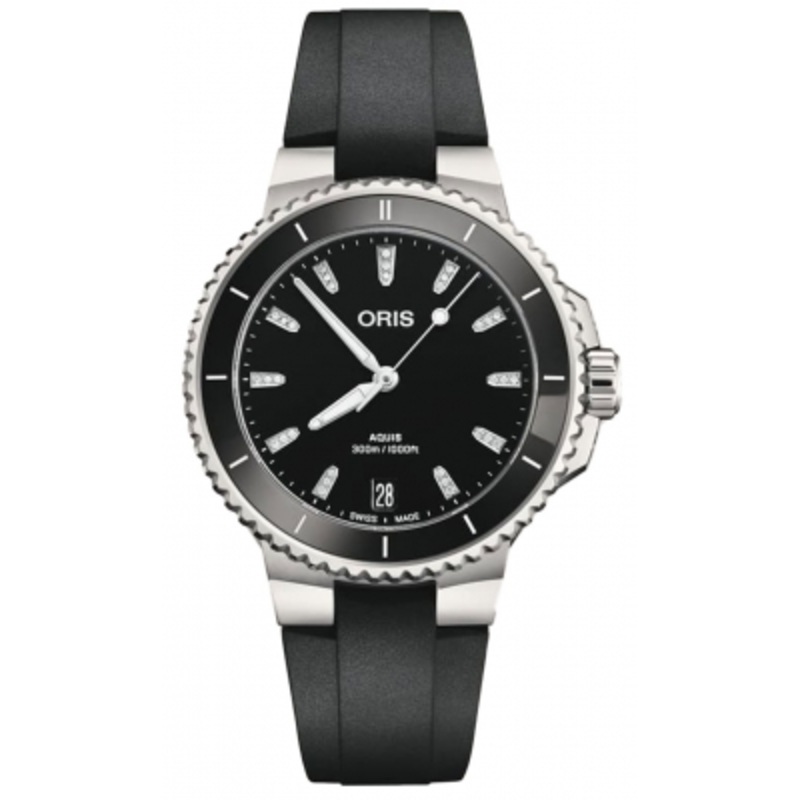 01 733 7792 4194-07 4 19 64FC   Oris Aquis Date Diamonds 36.5mm Ladies Watch