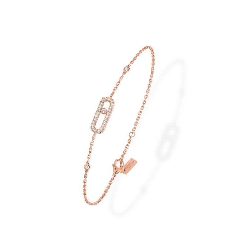 Move Uno Bracelet in Pink Gold – Messika