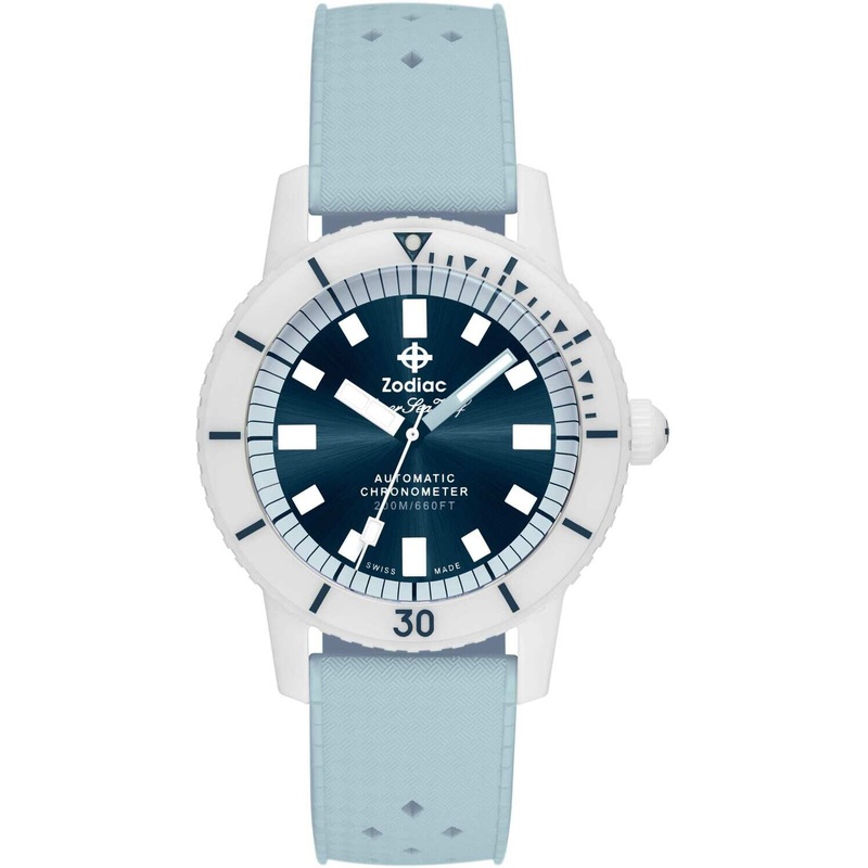 Zodiac ZO9590 Super Sea Wolf Ceramic Edition Blue and White