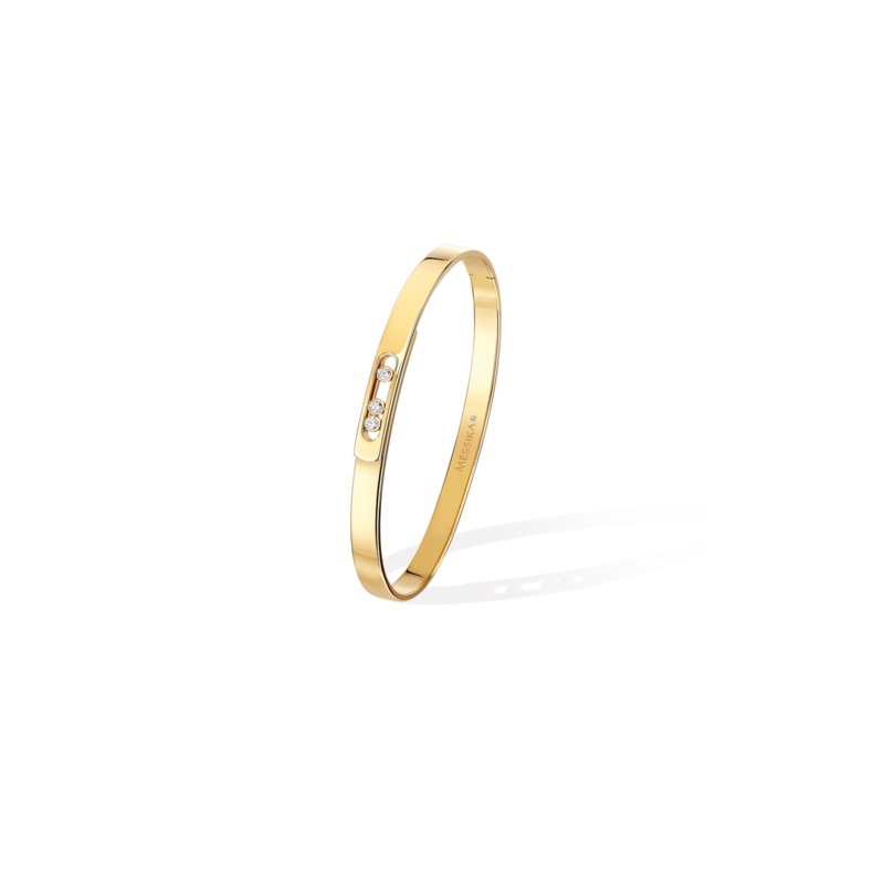 Move Noa PM Bangle in Yellow Gold Size M – Messika
