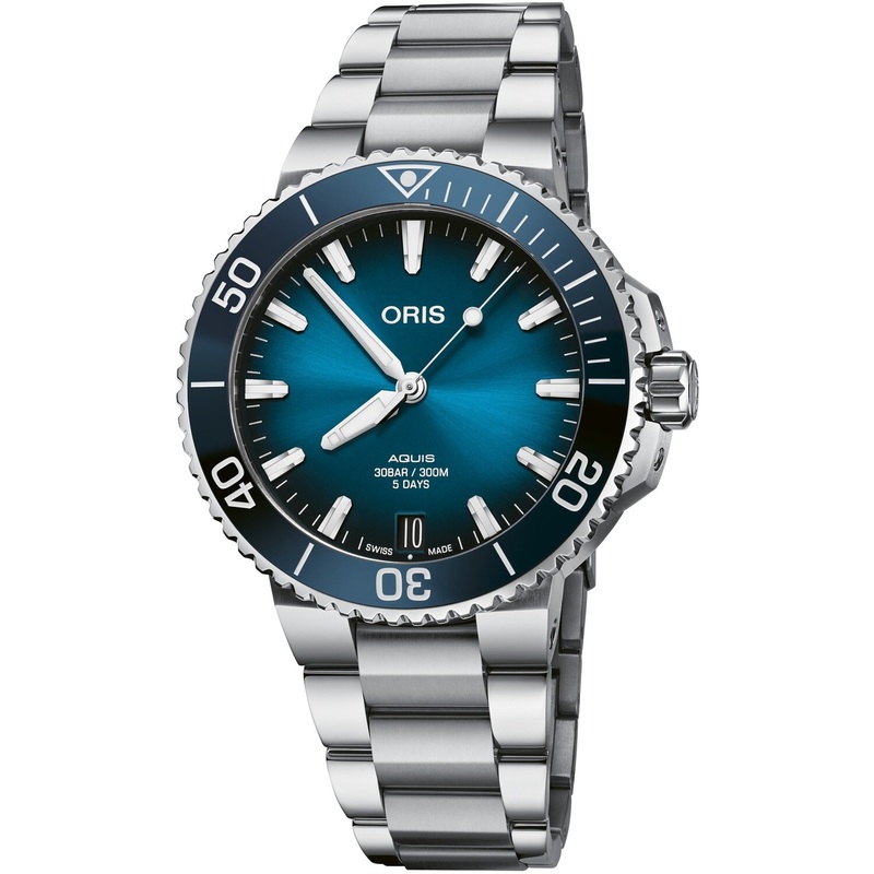 Oris Aquis Date Calibre 400 41.5mm Blue Dial