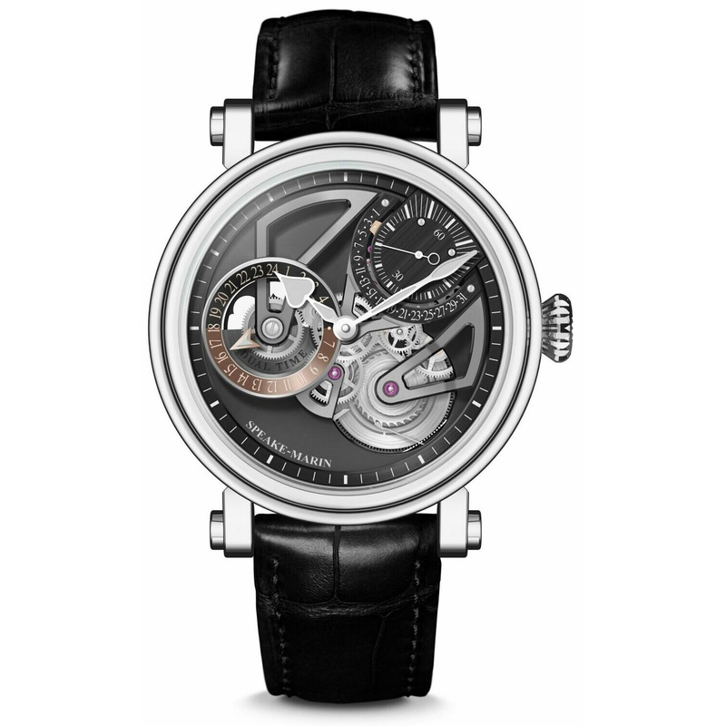 Speake-Marin Openworked Dual Time Titanium