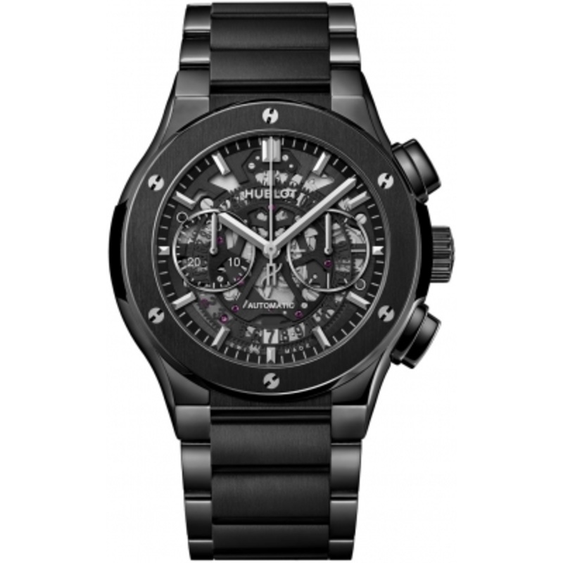 528.cm.0170.cm Black Magic Hublot Classic Fusion Aerofusion Chronograph 45mm Mens Watch