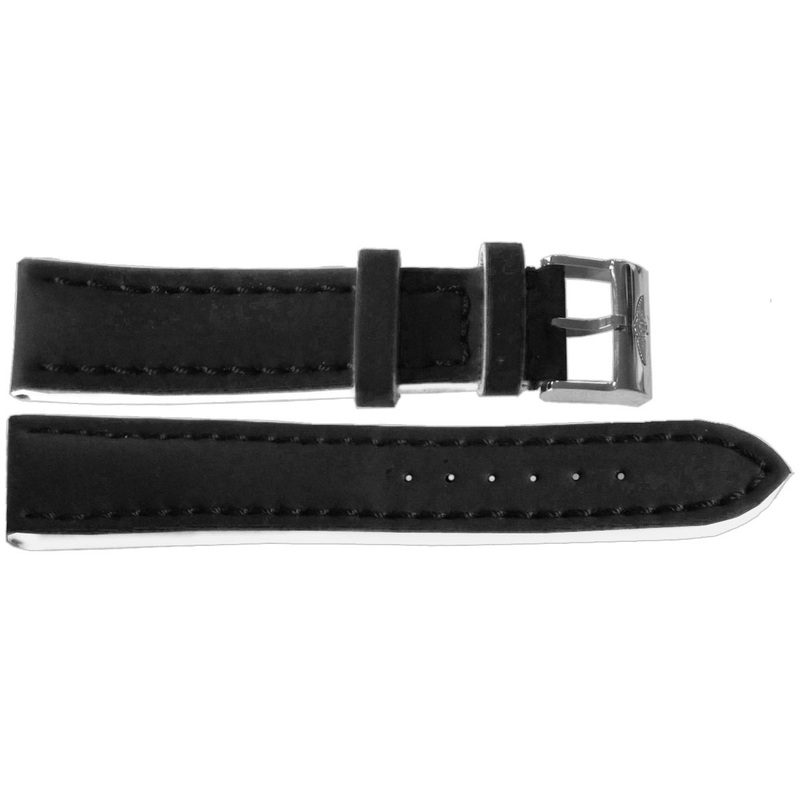 22/20 Genuine Breitling Black Leather Strap with Tang Buckle 226X