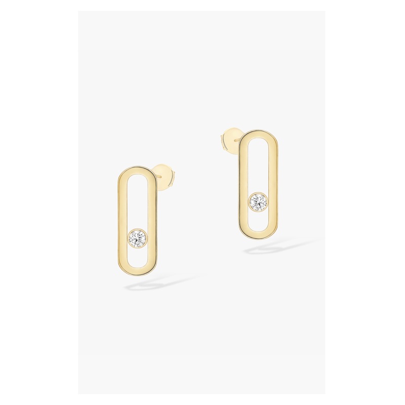 Move Uno Earrings in Yellow Gold – Messika