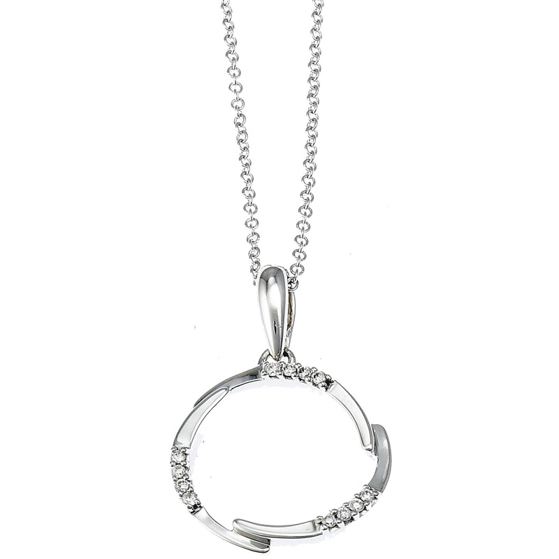 White Gold Diamond Custom Pendant on Sale