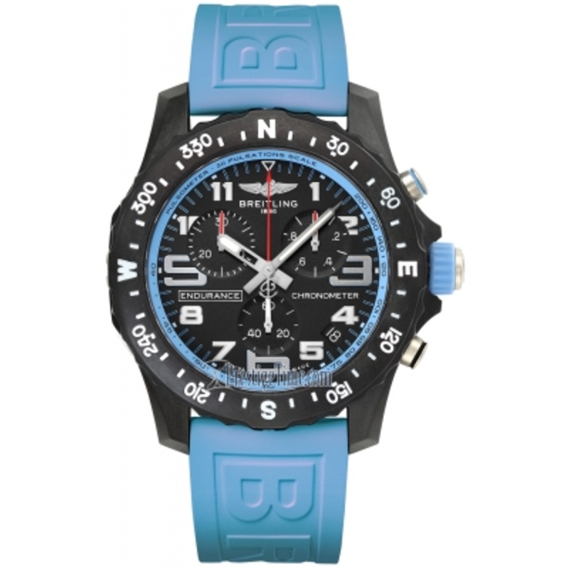 x82310281b1s1 Light Blue Breitling Endurance Pro Quartz 44mm Mens Watch