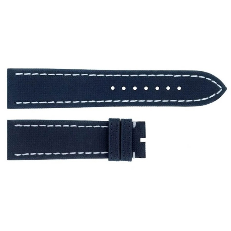 636X Breitling 22mm Blue Military Calfskin Leather OEM Watch Strap