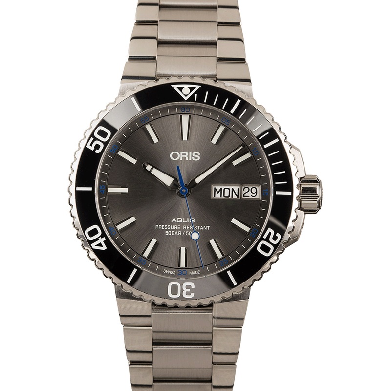 Buy Like-New Oris Aquis 01 752 7733 4183-Set MB