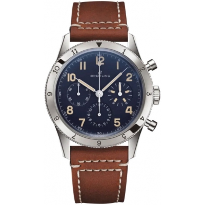 LB0920131C1X1 Platinum Breitling AVI Ref 765 1953 Re-Edition Mens Watch