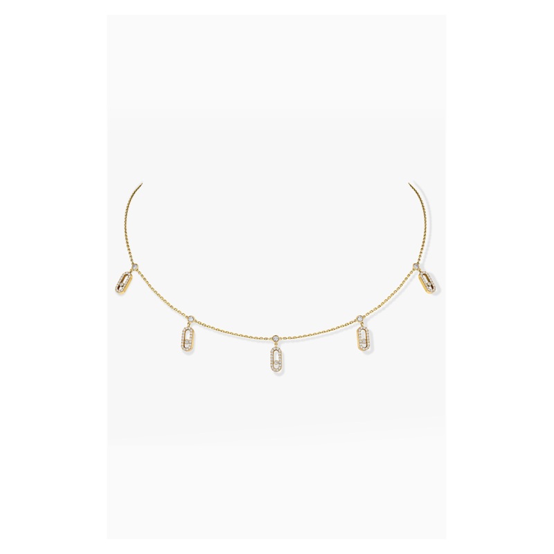 Move Uno Pav Choker in Yellow Gold – Messika