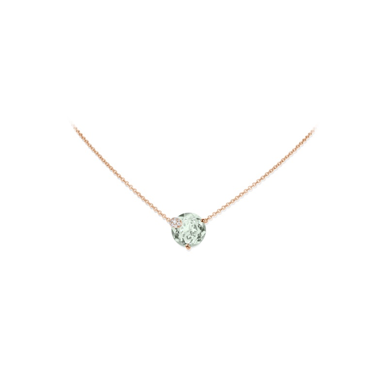 Peekaboo Prasiolith Necklace – 18K Rose Gold – Bucherer Fine Jewellery