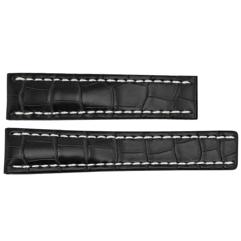 729P Breitling 20mm Black Strap for Sale