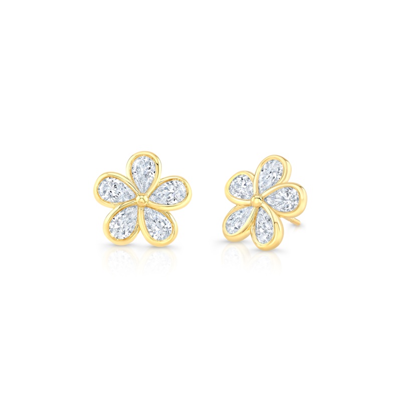 Buttercup Studs in Yellow Gold – Rahaminov Diamonds
