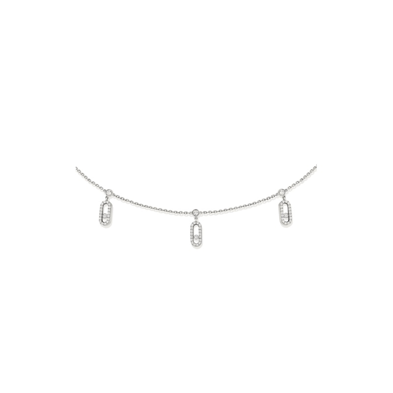 Move Uno Pav Choker in White Gold – Messika
