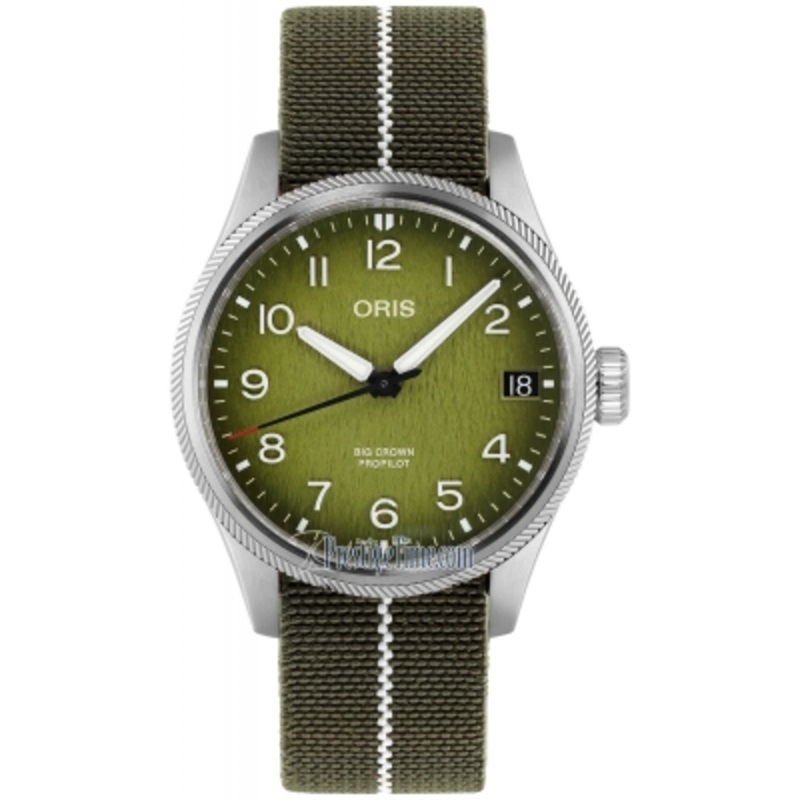 01 751 7761 4187-Set Okavango Air Rescue Oris Big Crown ProPilot Date 41mm Mens Watch