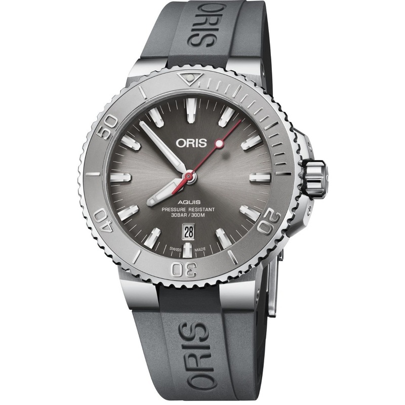 Oris Aquis Date Relief Grey Strap 01 733 7730 4153-07 4 24 63EB